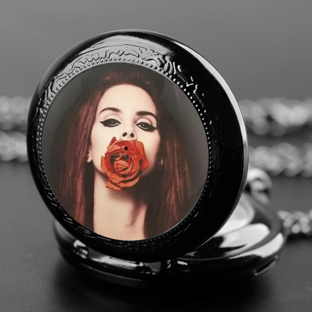 Модные кварцевые карманные часы Лана Дель Рей для мужчин и женщин