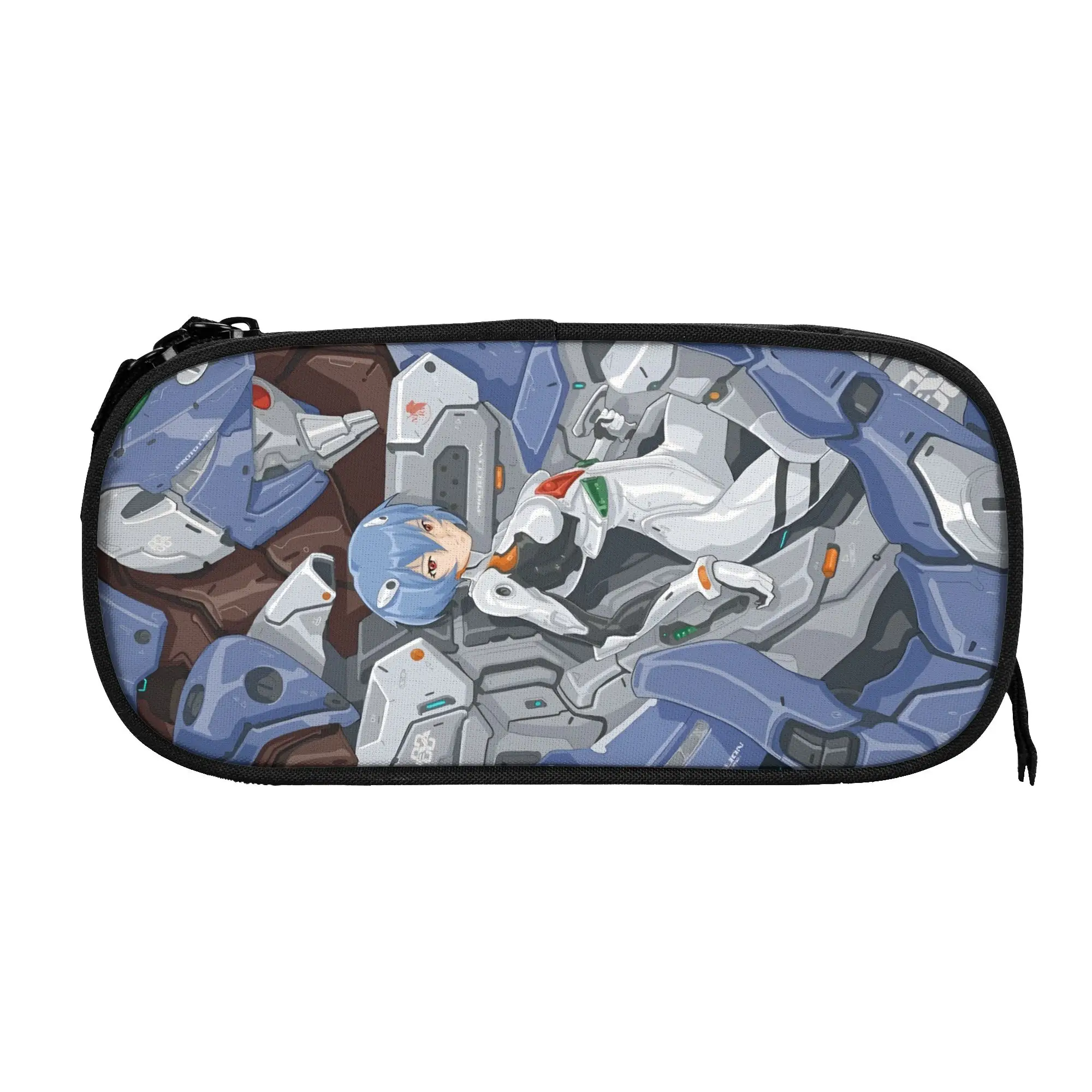Фото Пенал Custom E-Evangelions в корейском стиле для мальчиков и девочек, большой вместимости, в стиле меха, с анимационным дизайном «День Судного дня», для студентов, канцелярские принадлежности №3