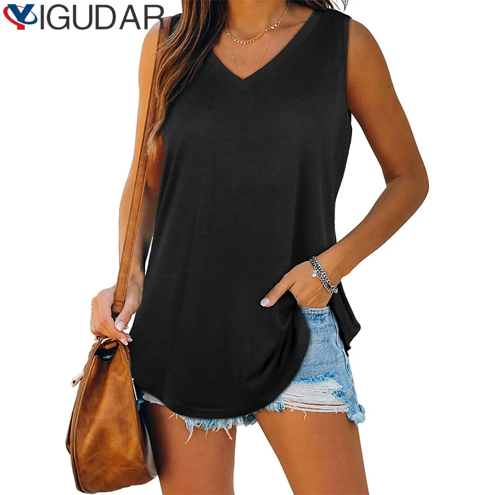 

Skinny Knitted Camisole for Women Summer Vest 2023 New Casual V-neck Solid Sleeveless elastic Camis Slim Tank Tops Women's Camis