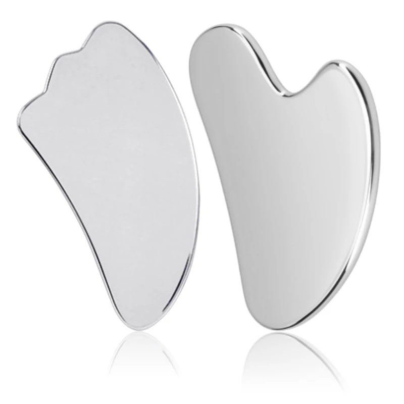 

RXJC for FACIAL Gua Sha Tool Stainless Steel GuaSha Scraping for FACIAL Lift Anti-wri