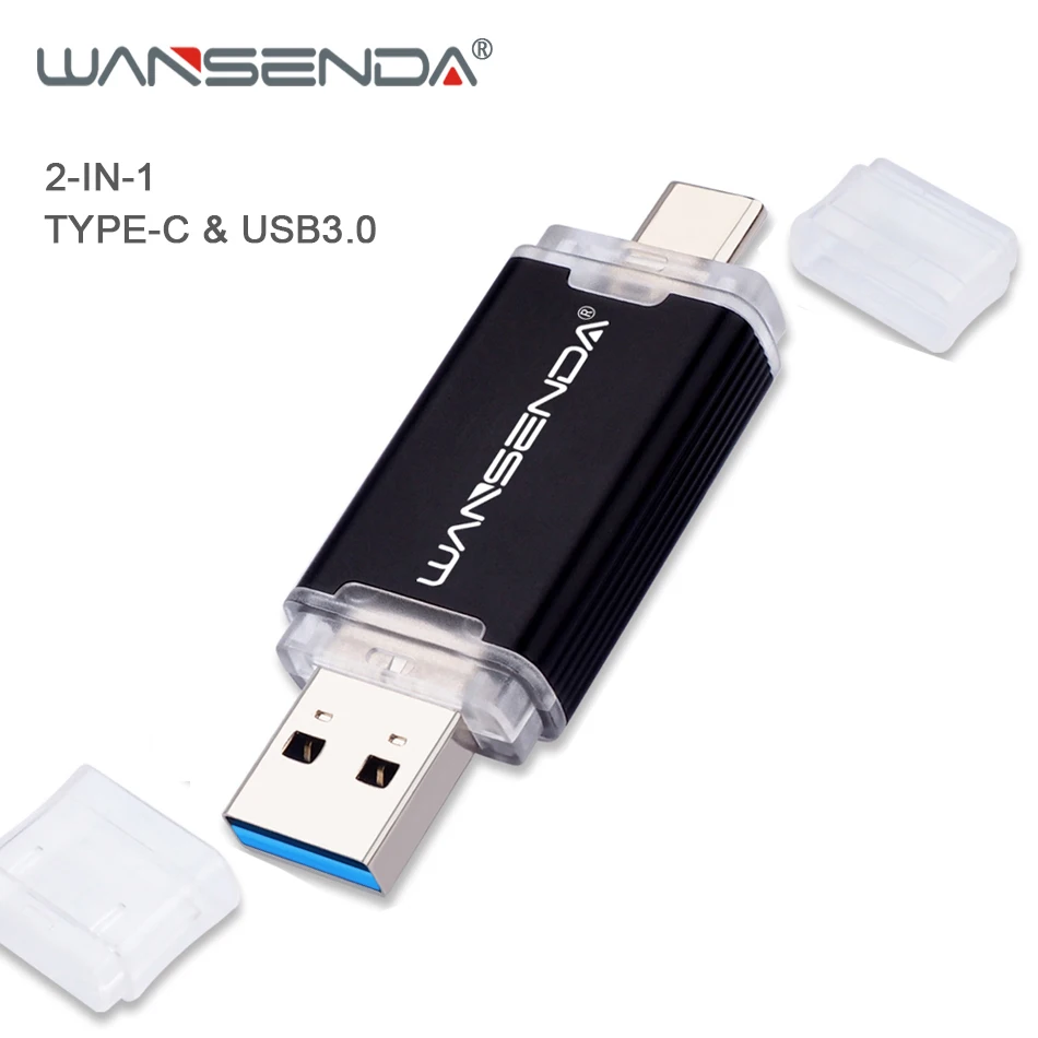 

WANSENDA USB TYPE C Flash Drive Metal Pen Drive 512GB Pendrive for Type C Mobile/PC 32GB 64GB 128GB 256GB Memoria USB Stick