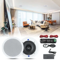 6 5 inch 160w home audio bluetooth ceiling speaker two way flush mounted speaker for indoor living room kitchen office
