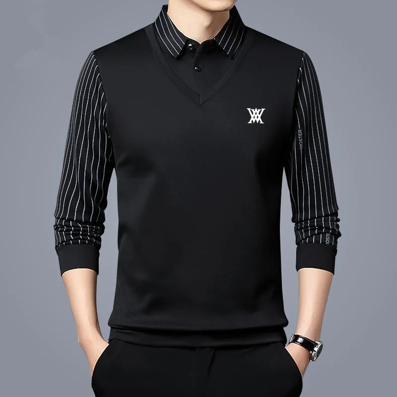 

2022 Golf Wear Men Long Sleeve Soft Fabric Golf Polo Shirts for Men Men's Clothing Fall Breathable Sportswear Golf Shirts