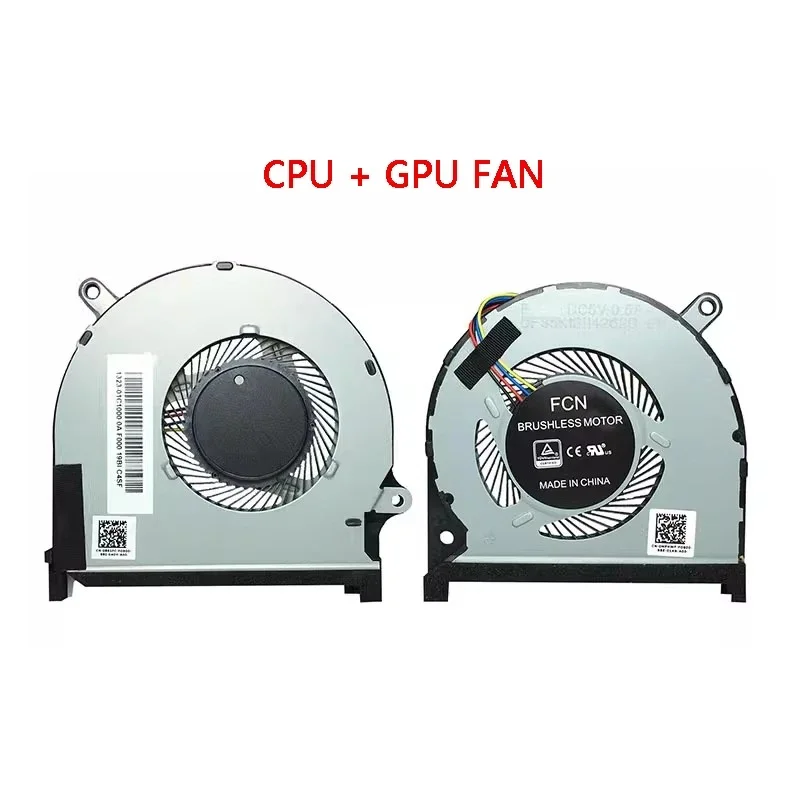 Фото Новый оригинальный кулер для ноутбука, вентилятор охлаждения CPU и GPU для DELL Inspiron 7000 P83F Insprion 7591 7590 Hn №1
