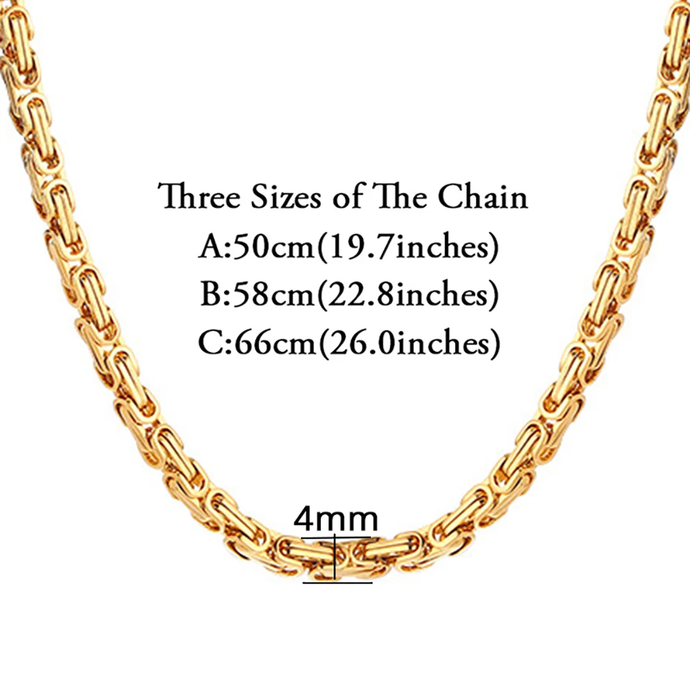 Комплект из колье и браслета нержавеющей стали 4 мм