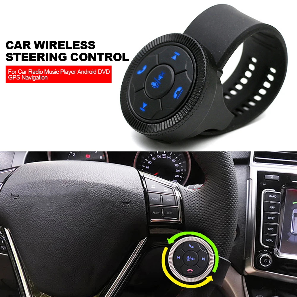 

Car Steering Wheel Control Button Remote Controller Smart Wireless For Car Radio Music Player Android DVD GPS Navigation
