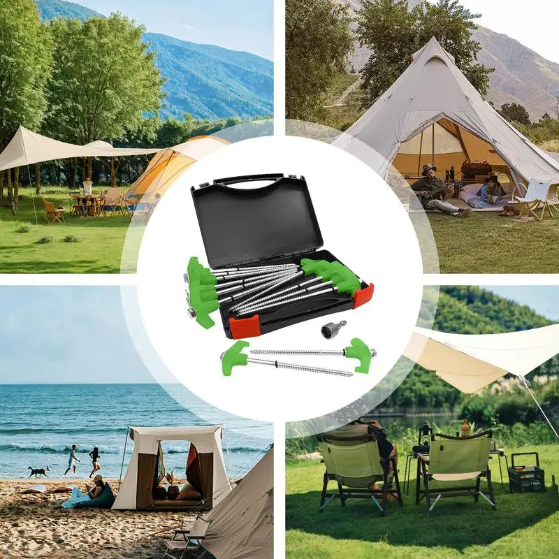 15 шт. Металлические колышки для палатки M8