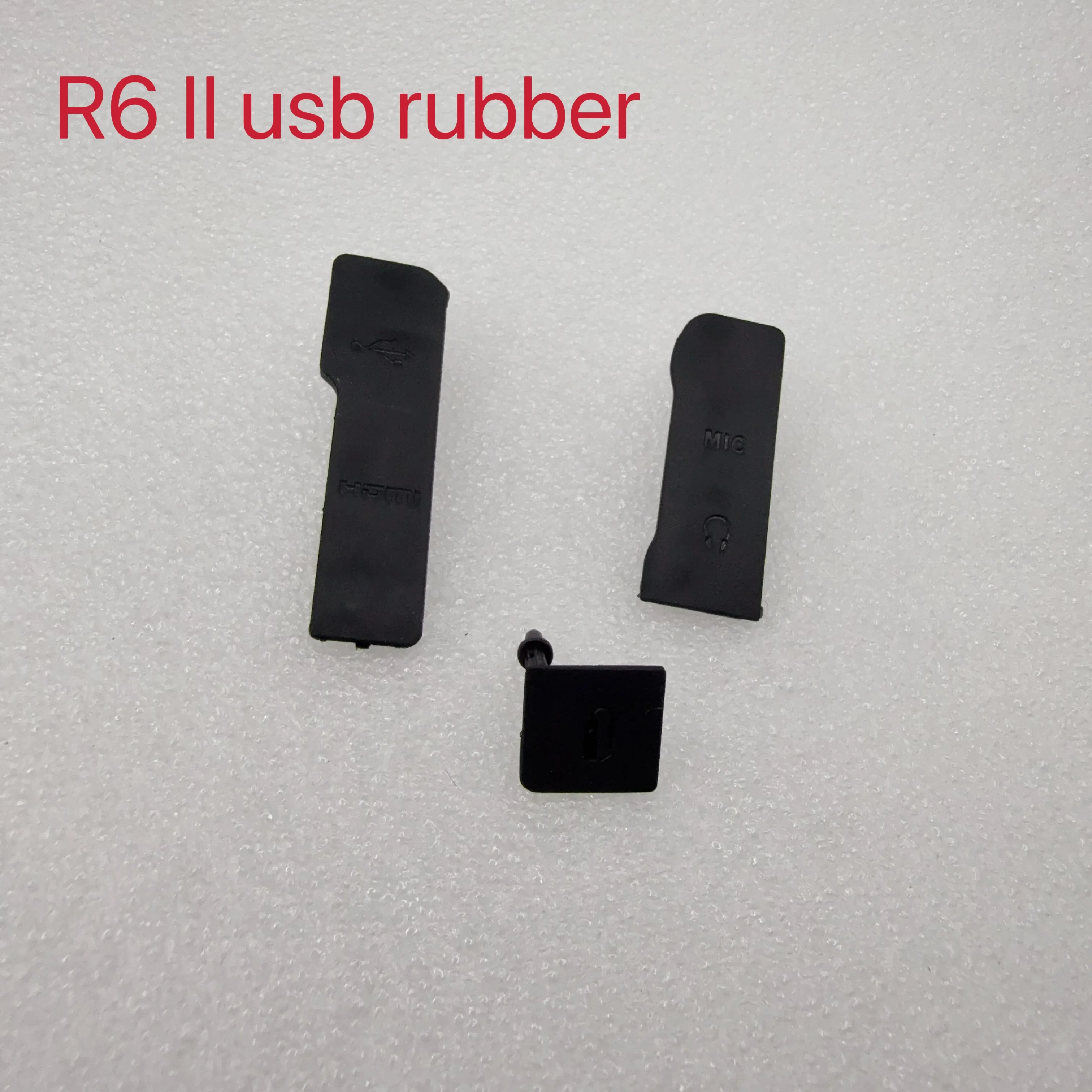 Фото Новая резиновая заглушка USB-порта для Canon EOS R6II R6 Mark II, совместимая с HDMI, крышка микрофона, защитная накладка, деталь для крепления камеры №3