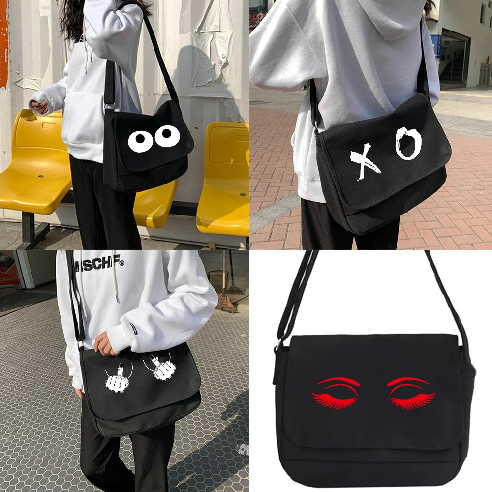 

Сумка через плечо, холщовые сумки через плечо, Диагональная Сумка, молодежная сумка, женские сумки-мессенджеры, школьные сумки с рисунком