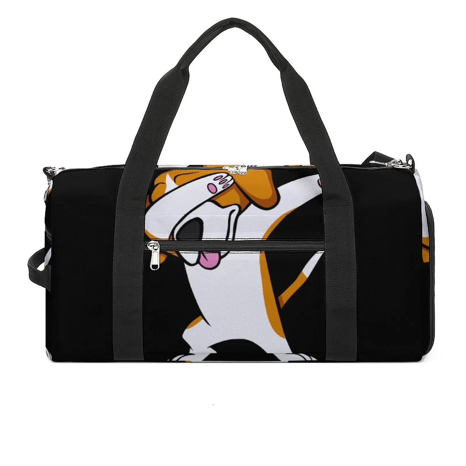 

Beagle Puppy Gym Bag Fun Dabbing Beagle Funny Hip Hop Dance Dab Dog Oxford Sports Bags Large Custom Handbag Novelty Fitness Bag