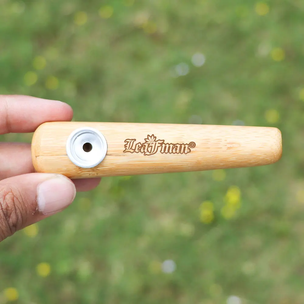 

HORNET 2022 Trendy 100mm Mini Smoking Pipe For Herb Handmade Bamboo Wood Tobacco Pipe With Portable Smoker Hand Pipe Accessories