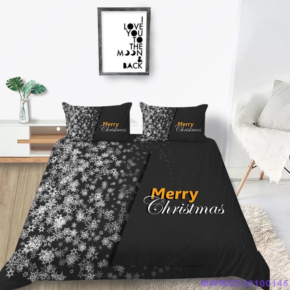 

Пододеяльники с надписью "Merry Christmas", уникальный дизайн, домашний текстиль, одинарный и двойной размер, покрывала, декор для детской спальни