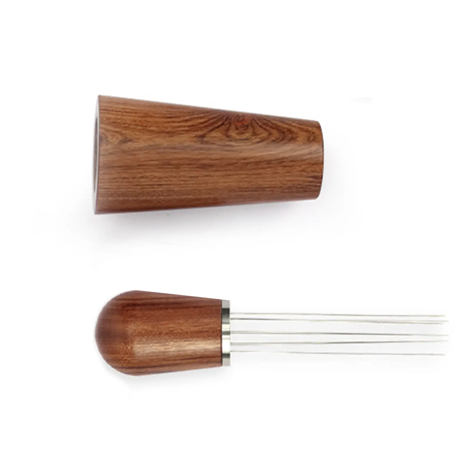 

Espresso Distribution Tool 8 Fine Needles Coffee Stirring Tool For Espresso Distribution Espresso Tamper With Wood Handle & Base