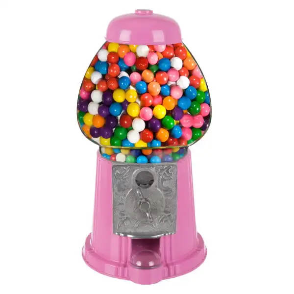 

Gumball Machine - 15-inch Vintage Metal and Glass Candy Dispenser Machine for Home  Coin Operated Toy Bank with Free Spin by fo
