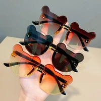 classic kids sunglasses bear shape trendy girls boys outdoor sun glasses cartoon eyeglasses shades driver goggles anti glare