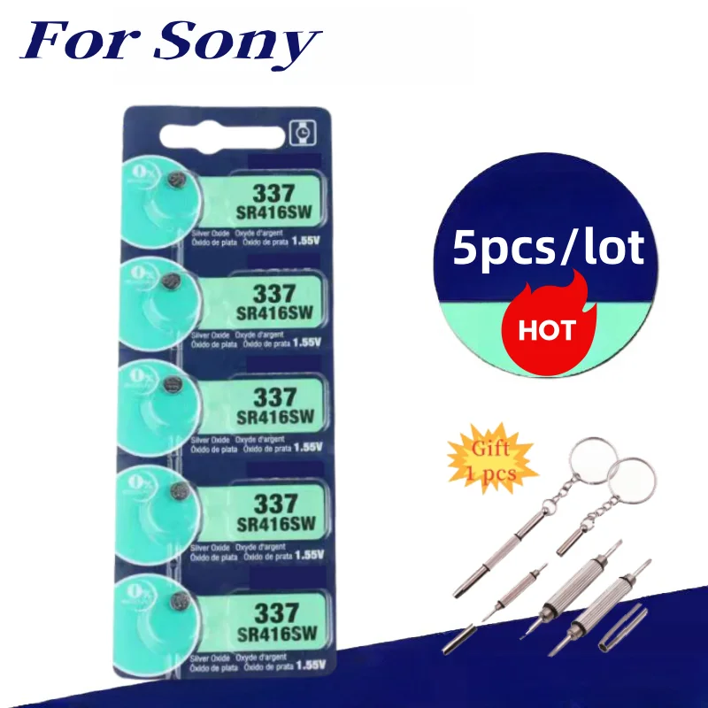 НОВЫЙ 5 шт. 337 SR416SW 364 SR621SW 371 SR920SW 377 SR626SW 379 SR521SW 395 399 SR927SW Батарея для серебряных часов (art.: 3920cbc86e708) - 3920cbc86e708