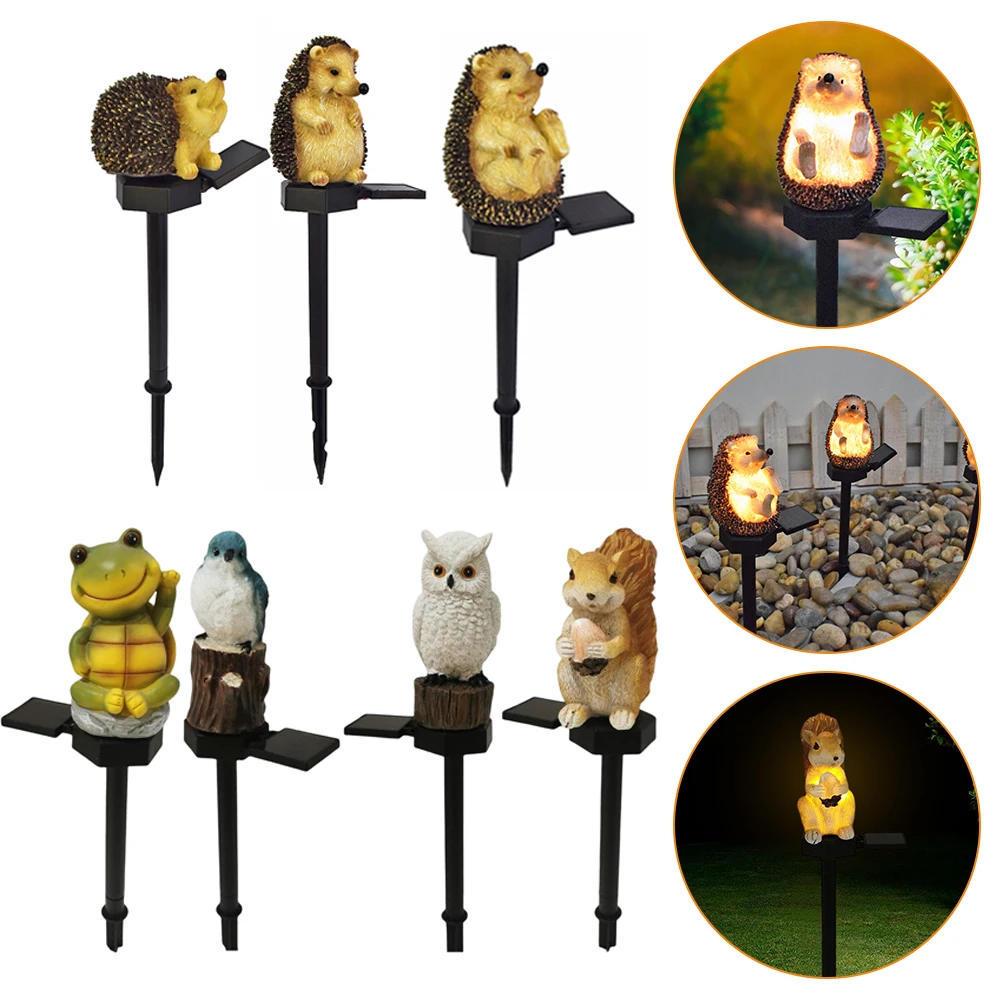 

LED Solar Garden Lawn Light Hedgehog Resin Ground Waterproof Light Outdoor Garden Landscape Spotlight Lighting Decoration