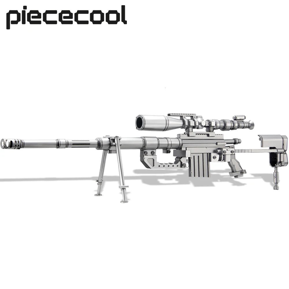 Piececool 3D металлические пазлы CheyTac M200 снайперская винтовка в сборе наборы
