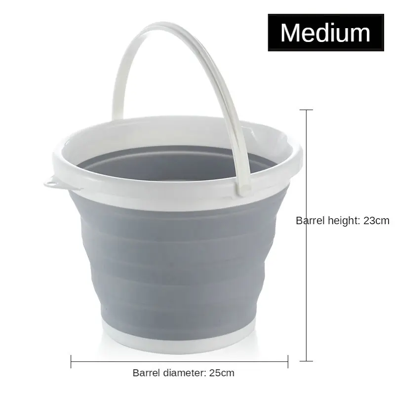 

Fishing Bucket Folding Bucket Portable Retractable Plastic Household Portable Thickened Travel Outdoor Car Wash Bucket