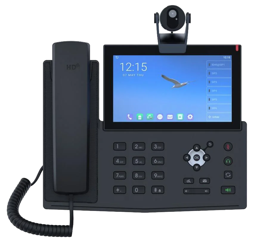 X7A Enterprise Smart Android Touch Screen VoIP Wifi IP Phone Match USB Camera CM60