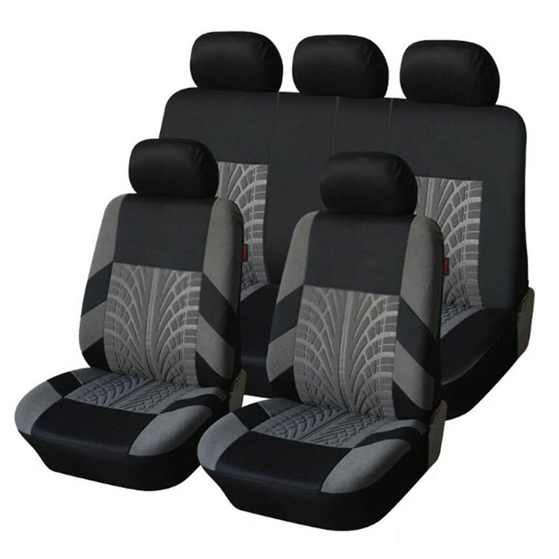 

Car Seat Covers Set Universal Fit Most Cars Covers With Tire Track Detail Styling Car Seat Protector