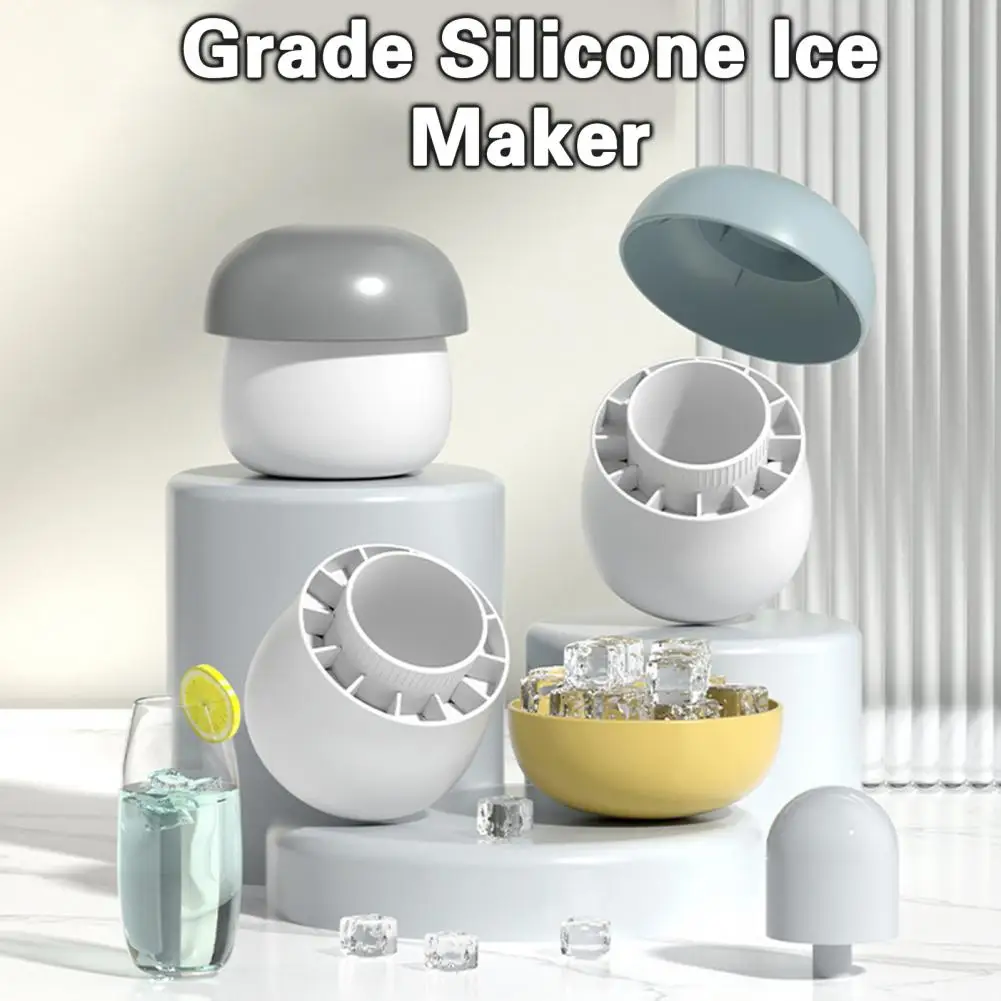 

Ice Cube Mold Good Seal Food Grade Easy Release Reusable No Odor Whiskey Cocktail Juice Yogurt Fruit Juice Coffee Ice Tray Ice M