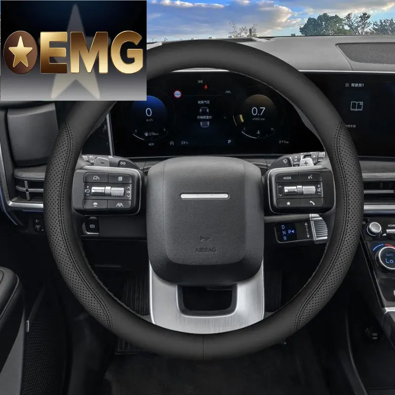 

Для Hyundai Santa Fe MX5 2024 2025 2026 автомобильный чехол на руль ультратонкие дышащие автомобильные аксессуары для интерьера