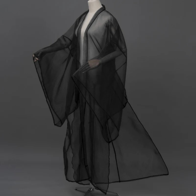 Белая сказочная одежда Hanfu для взрослых мужчин и женщин кардиган с широким