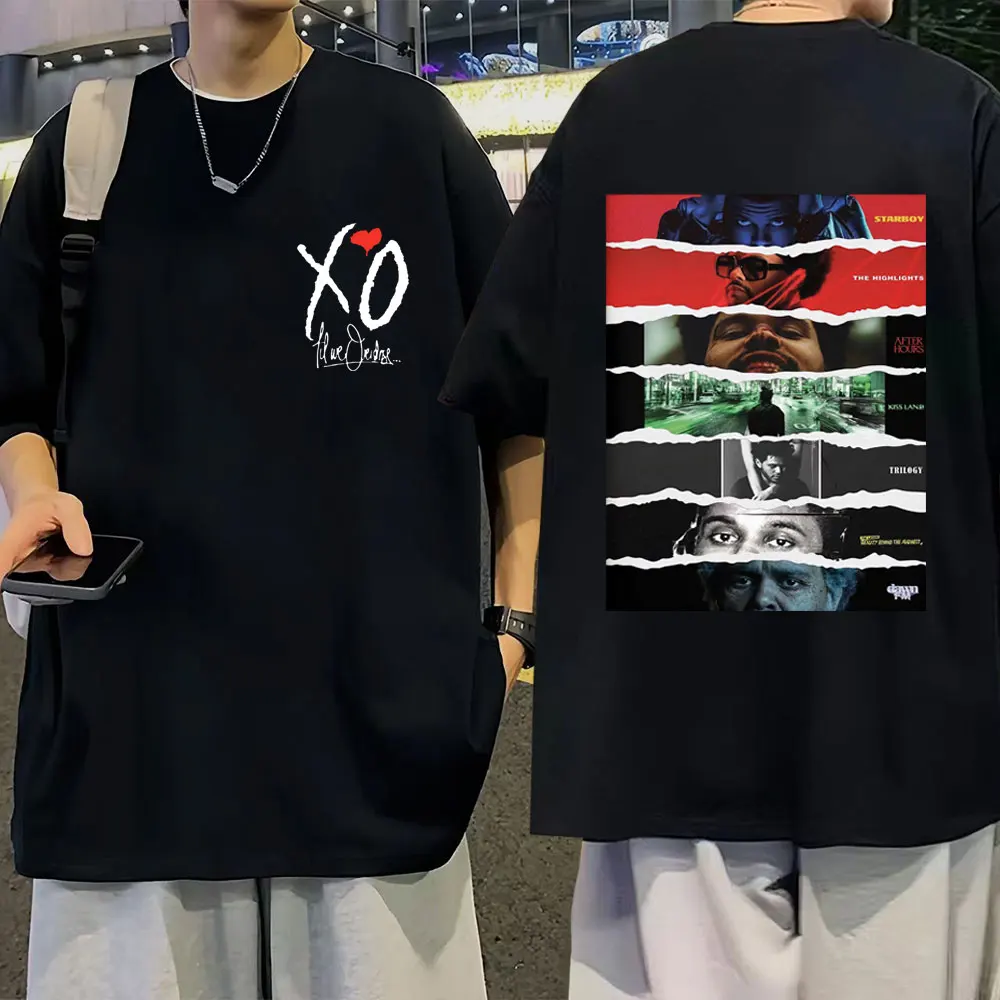 Футболка с графическим принтом The Weeknd XO All альбомные чехлы для мужчин и женщин