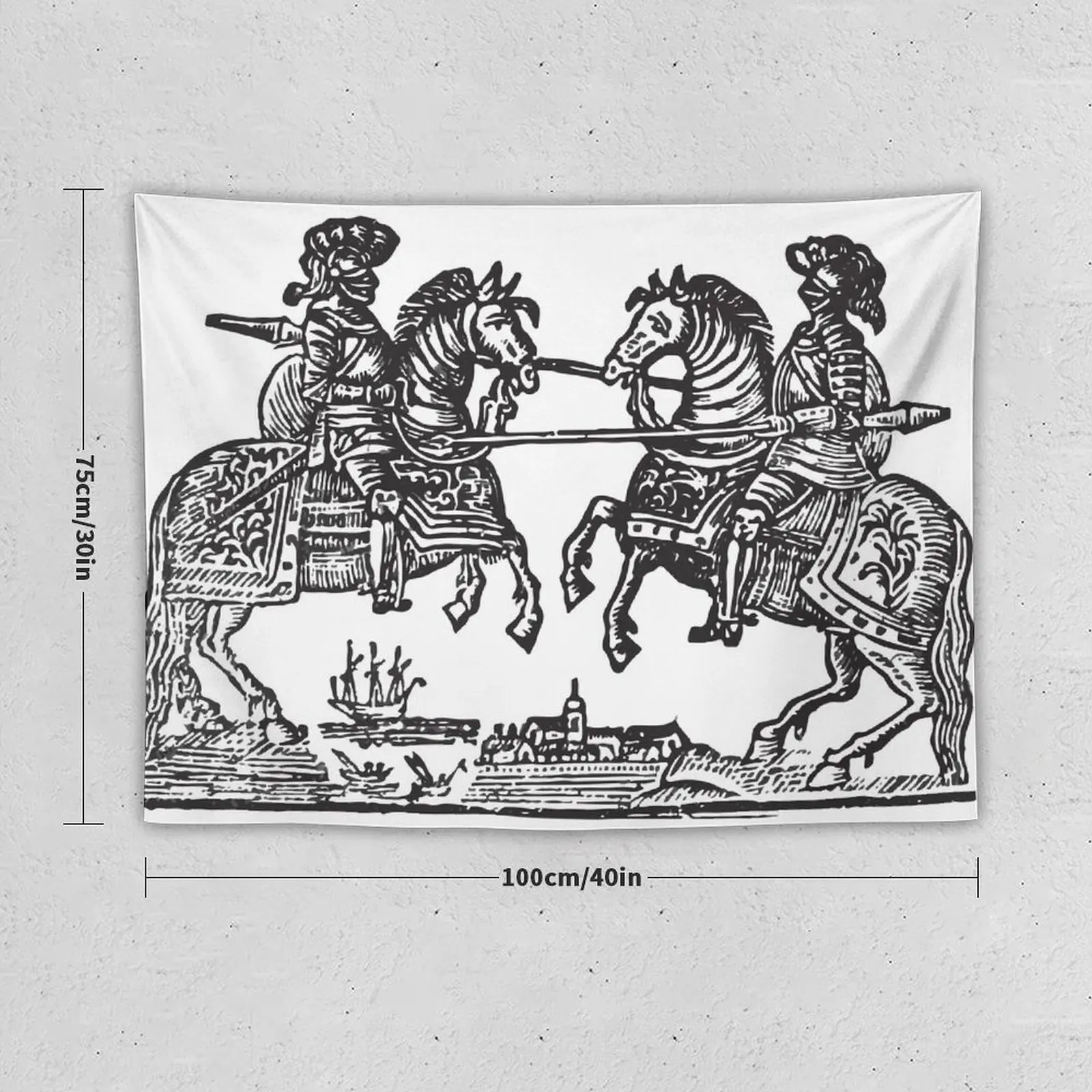 Гобелен The Joust украшение комнаты эстетическое для спальни настенный гобелен деко