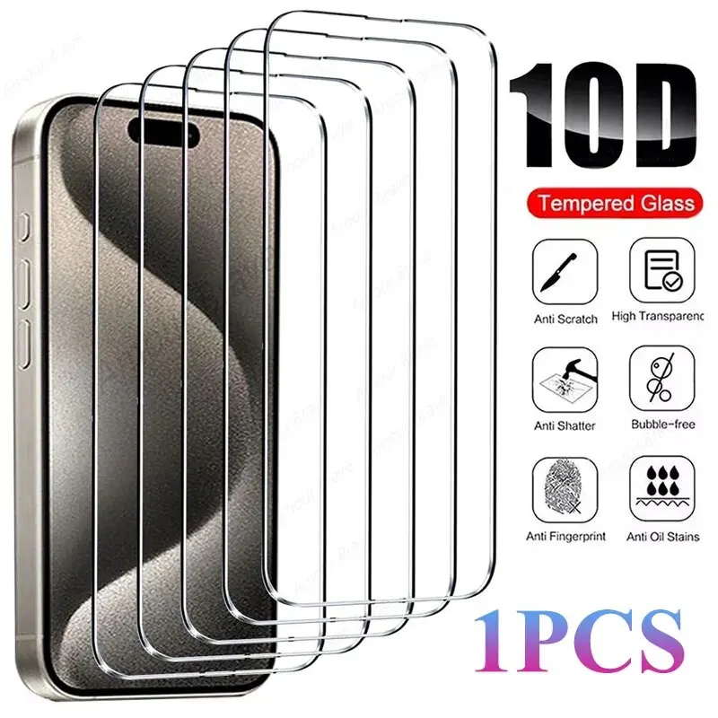 Vanuoxin 1 шт закаленное стекло для iPhone 15 14 13 12 11 Pro Max Защита экрана Iphone защитные стекла