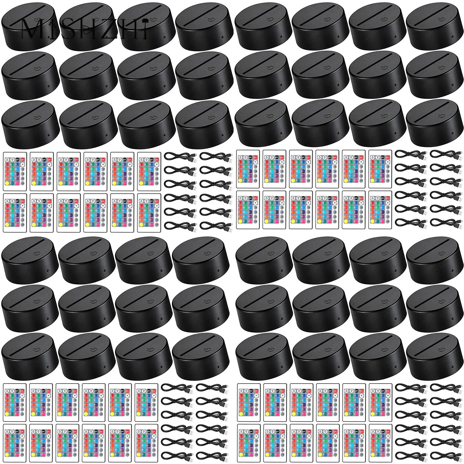 

48 шт., акриловая основа для USB-кабеля, 16 цветов