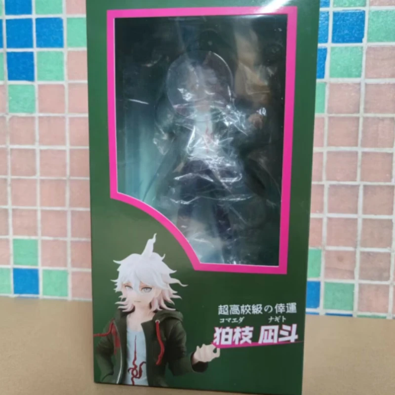 20cm Danganronpa Anime Nagito Komaeda Model Decorative Figurines Doll Fans Collect Gifts Toys
