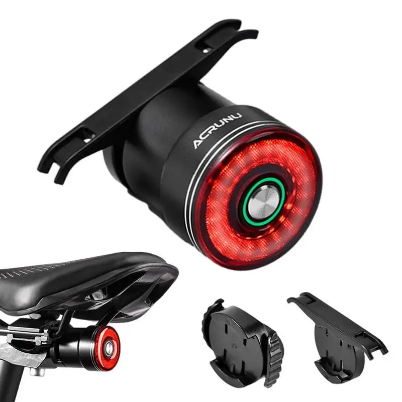

Bicycle Tail Light Bike Lights Rear USB Rechargeable Bicycle Light With Intelligent Vibration Sensor And 5 Warning Signal Modes