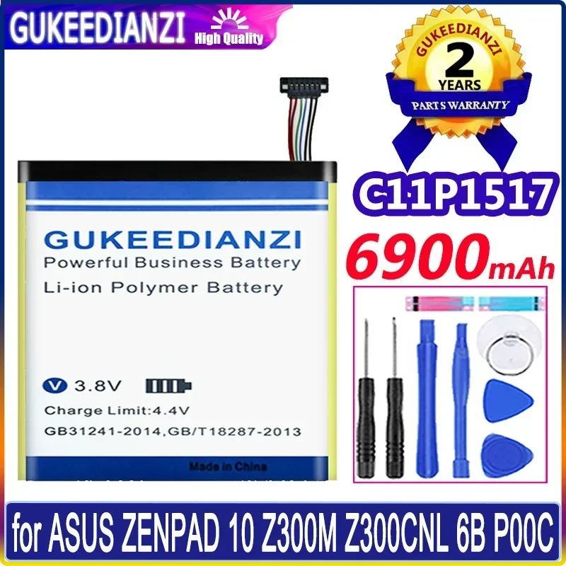 GUKEEDIANZI новый высококачественный аккумулятор 6900 мАч C11p1517 для ASUS Zenpad 10 Z300M Z300CNL Z301MFL