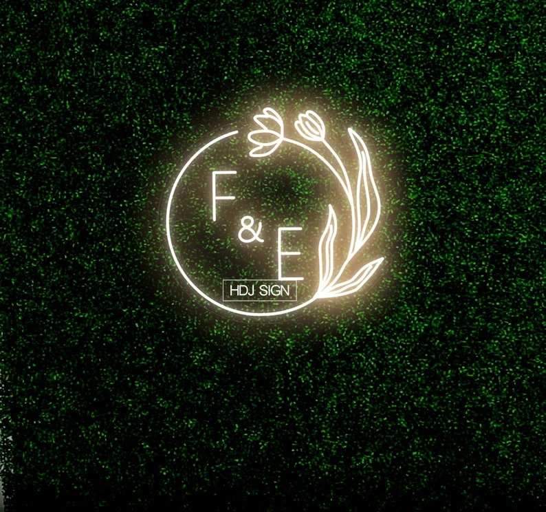 Custom Acrylic Neon Sign Personalized Letter Last Name First Wedding Engagement Proposal Party Sings Lights Wall Decor |