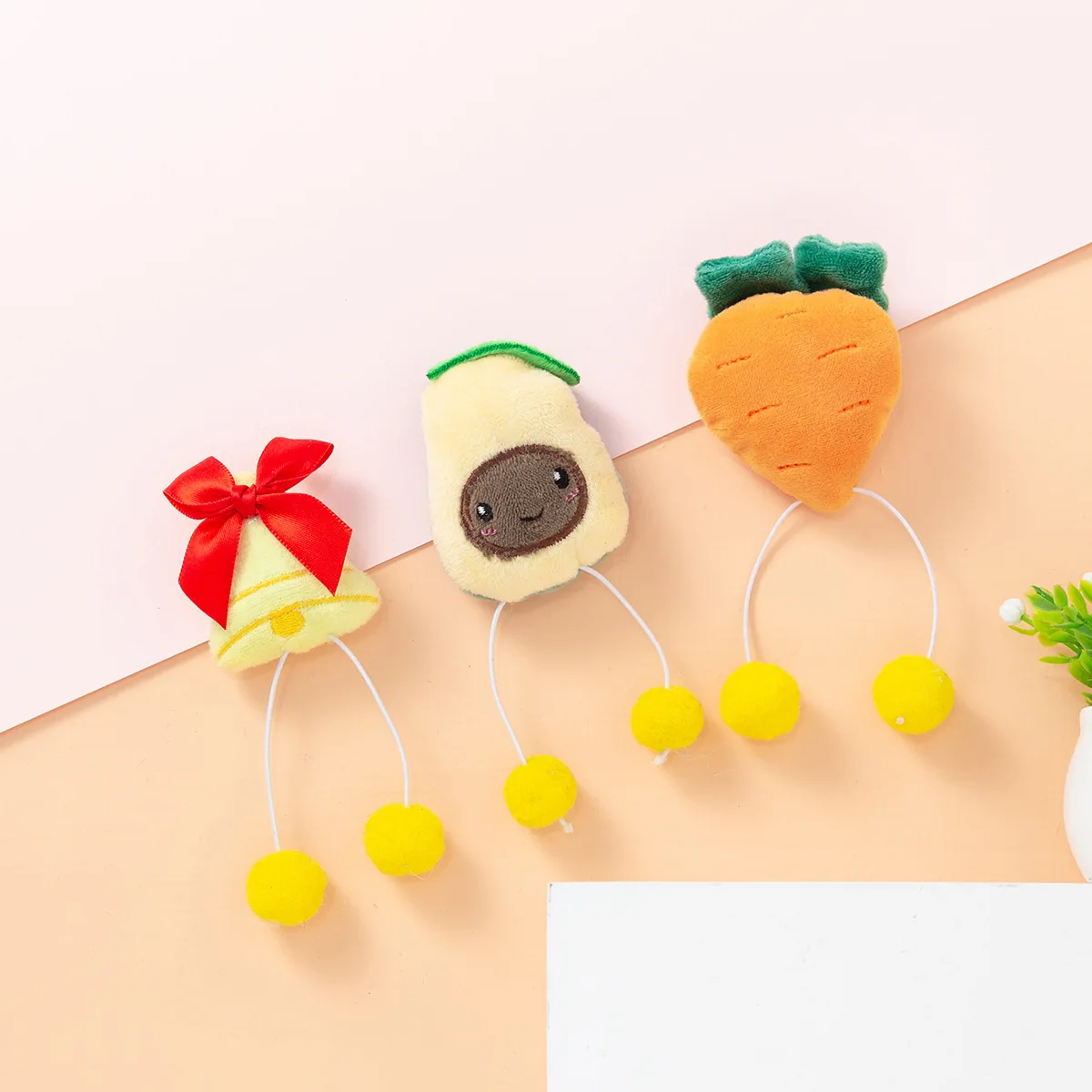 Новая плюшевая кукла в форме авокадо кошка трава колокольчик игрушка содержащая