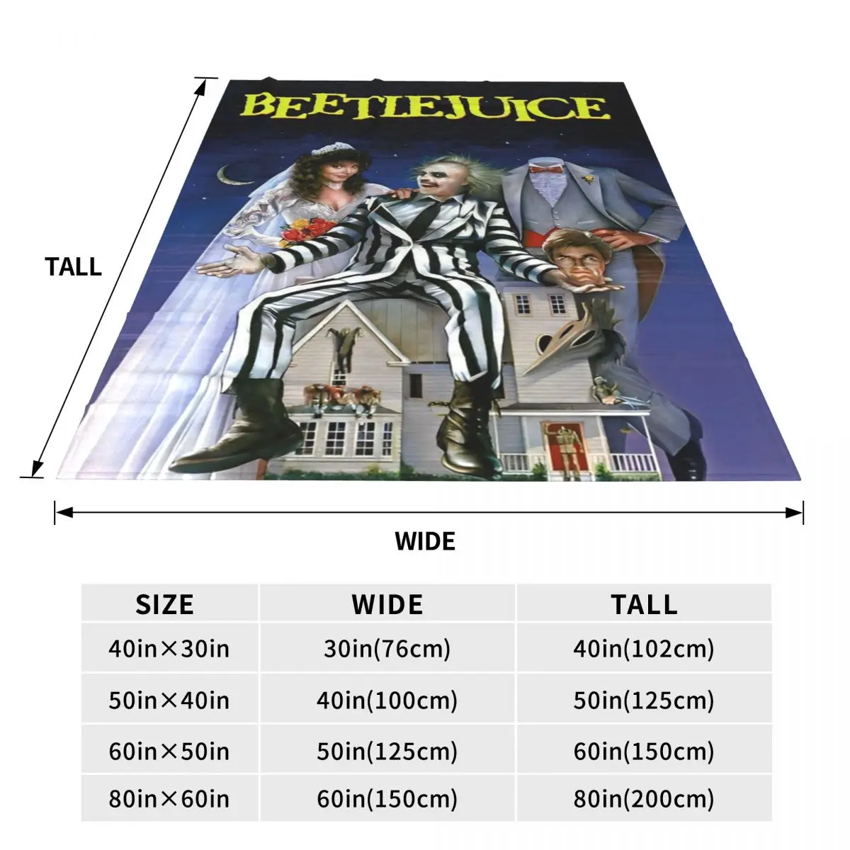Бархатные пледы B-Beetlejuices одеяло из фильма ужасов 80-х годов для кровати дивана