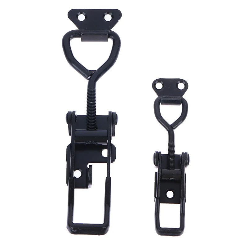 

S/M/L Toggle Latch Catch Toggle Clamp Adjustable Cabinet Boxes Lever Handle Lock Hasp For Home Sliding Door Furniture Hardware