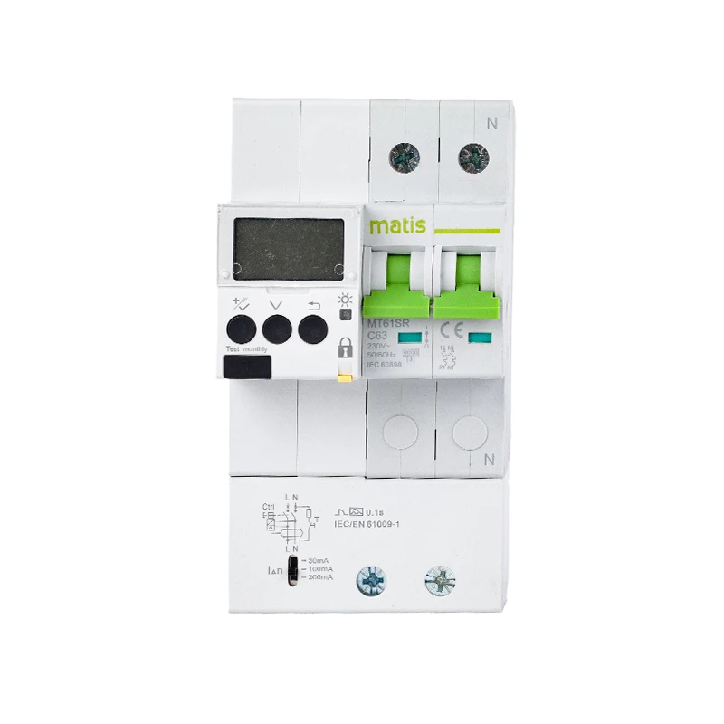 

Smart MT61SR earth leakage protection and remote control RS485 circuit breaker