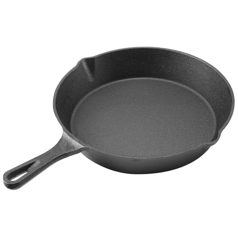 

Cast Iron Non-Stick Skillet Frying Pan For Gas Induction Cooker Egg Pancake Pot Kitchen Dining Tools Cookware