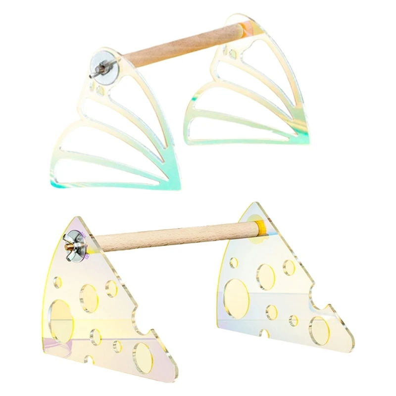 

K92A Wood Bird Perch Parrot Stand Perch Parrot Desktop Stand Bird Training Stand