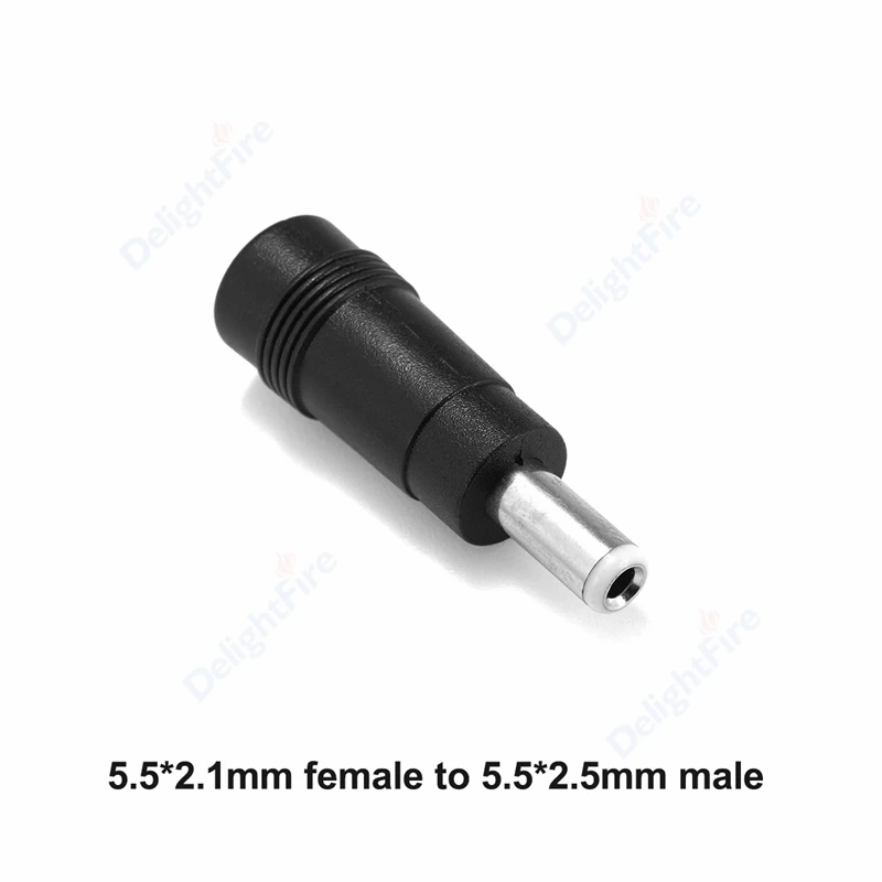 

Разъем адаптера питания DelightFire dc power connector 5.5*2.5 мм на 5.5*2.1 мм