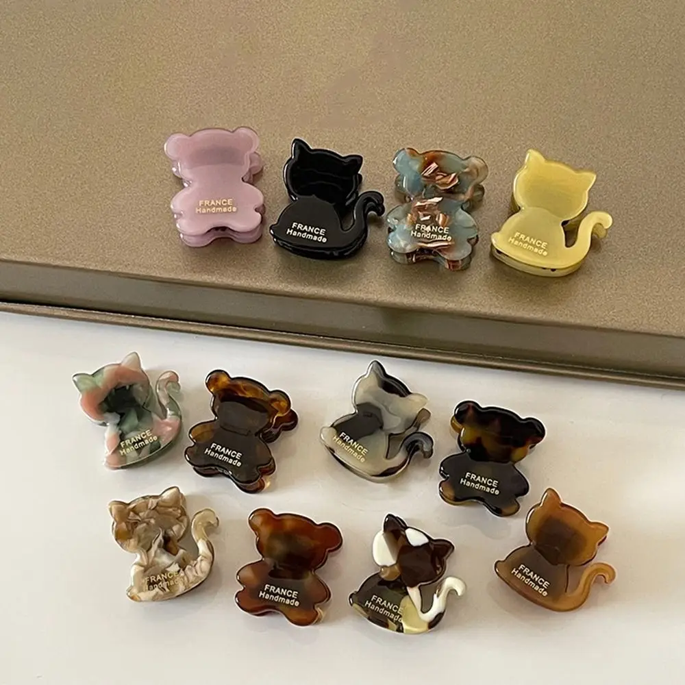 

Acetate Senior Sense of Hair Clip Hair Grip Clip Shark Clip Small Bear Mini Small Grip Clip Grip Card Cartoon Hair Clip