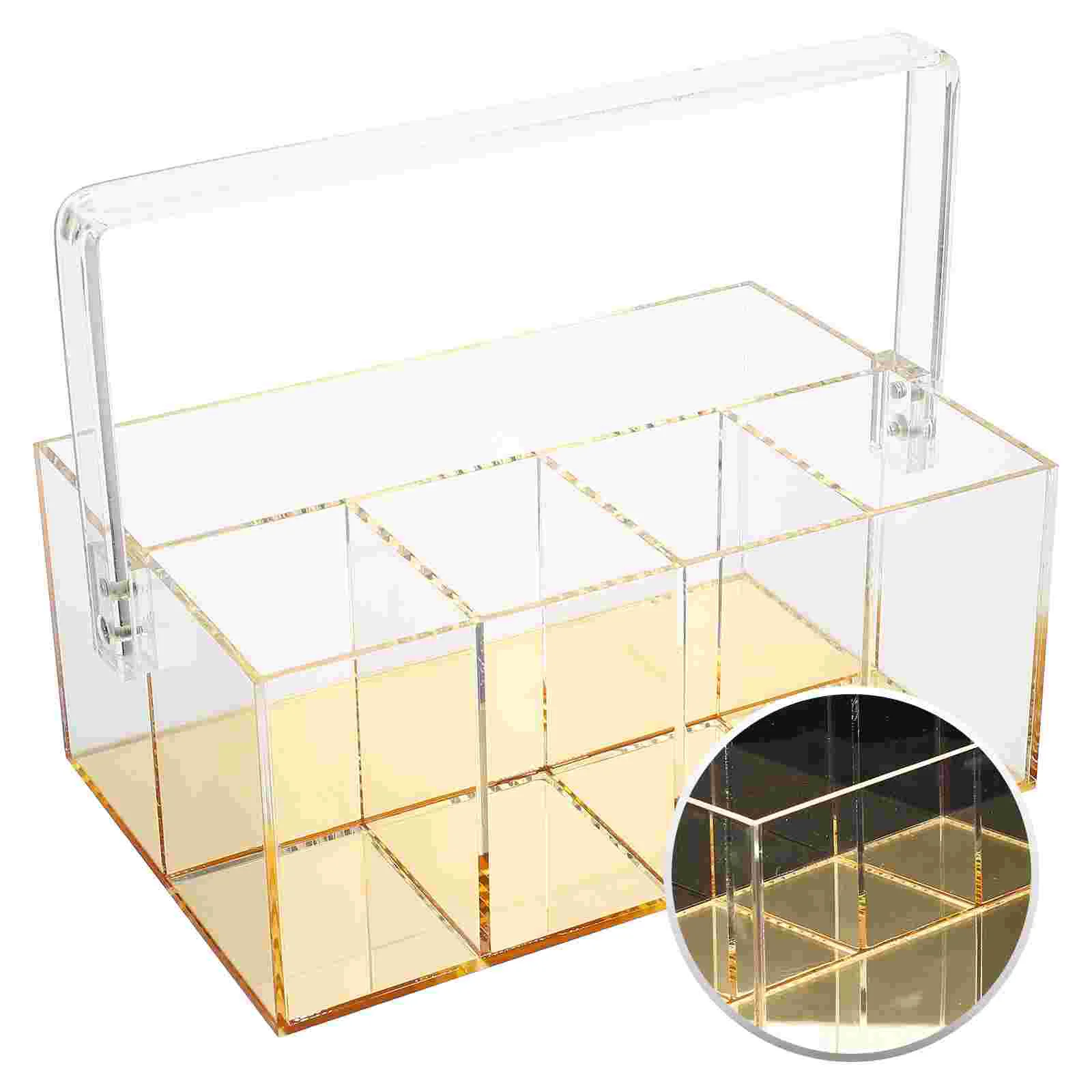 

Organizer Makeup Holder Lipstick Brush Desktop Desk Lipoffice Acrylic Container Case Holsterstorage Pen Clear Bathroom Gloss