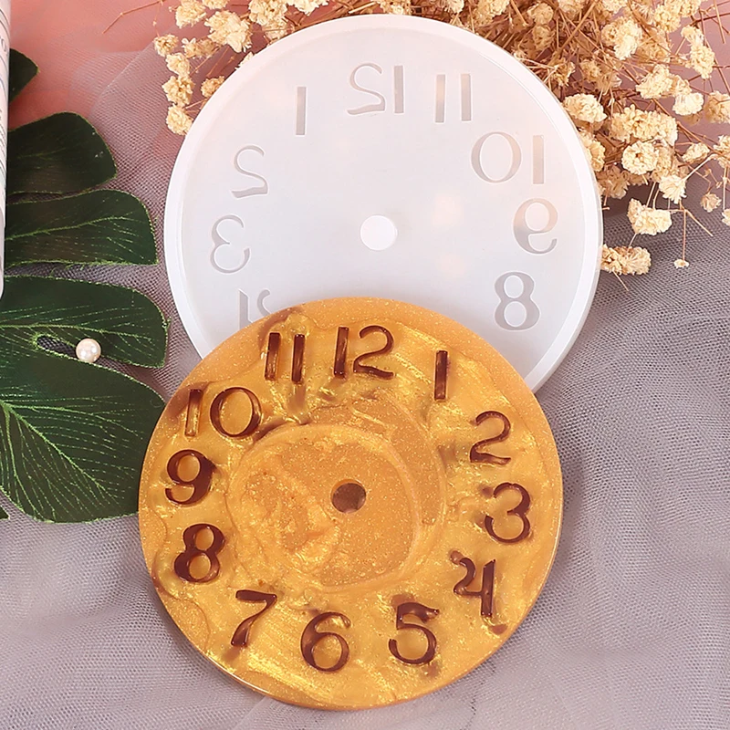 

Silicone Mold Clock For Jewelry Arabic Roman Numeral Clock Resin Silicone Mould Handmade Tool DIY Epoxy Resin Molds