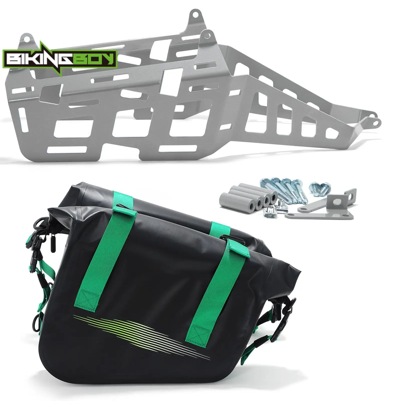 Фото BIKINGBOY для Yamaha Tenere 700 XTZ 700 19 20 21 22 23 13L боковые седельные сумки седельные сумки чемодан и кронштейн     Стеллажи Рельсы №2