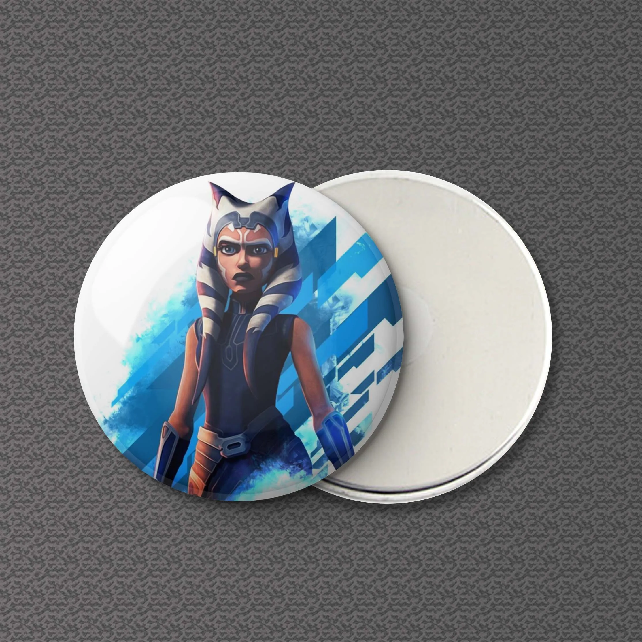 

Магнитная доска Ahsoka Tano для холодильника, магнитный подарок для влюбленных, Декор, креативный Забавный мультяшный холодильник, модная металлическая Милая одежда