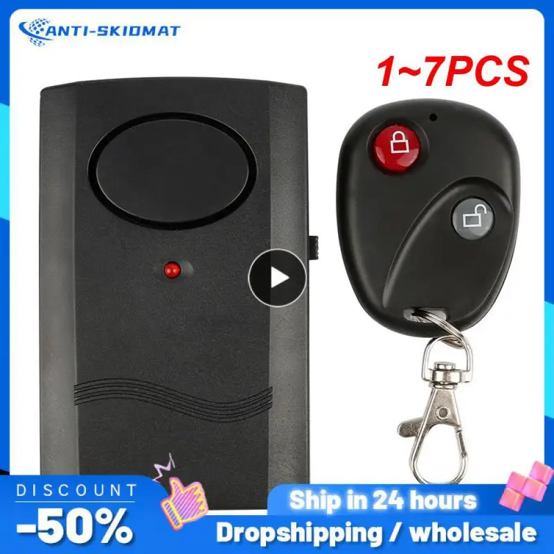 

1~7PCS 120db 9V Alarm For Motorcycle Motorbike Scooter Anti-Theft Alarm Security System Door Window Universal Wireless Remote