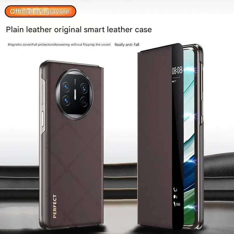 Роскошный кожаный чехол для huawei mate x5 x3 модная приятная кожи задняя крышка